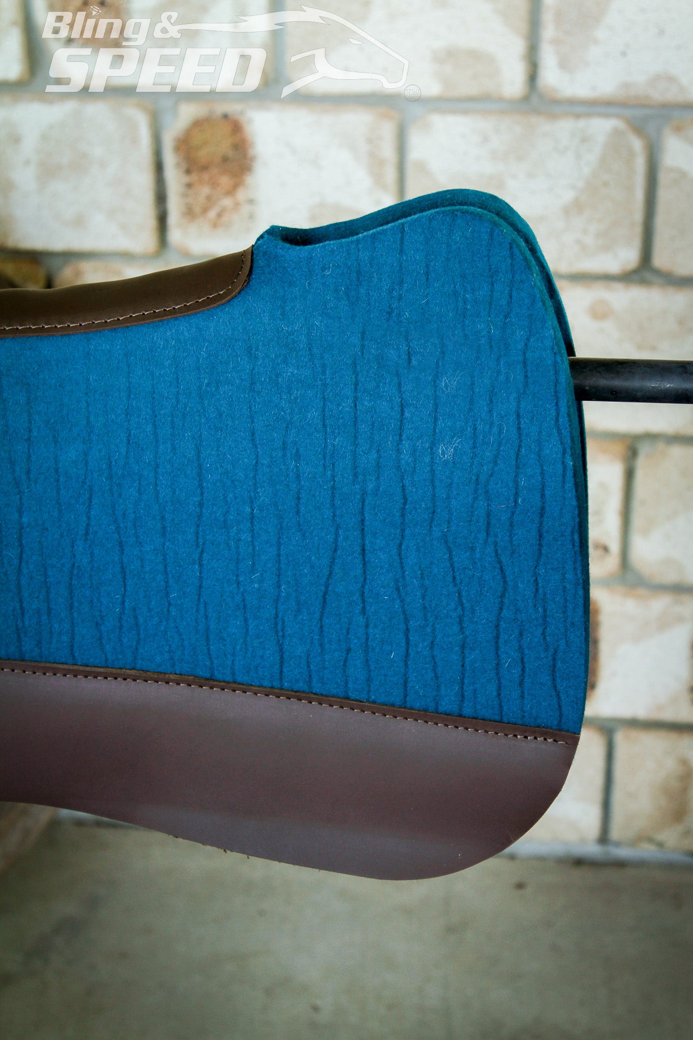 Full Wither Relief Merino Wool Felt Saddle Pad - Peacock