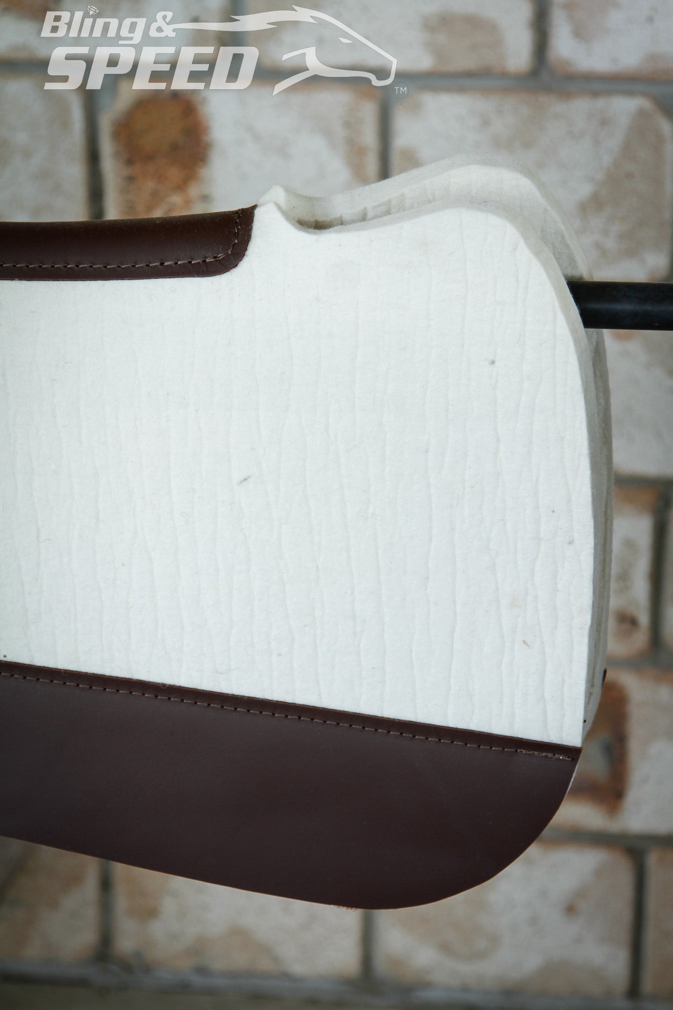 Cream Full Wither Relief - Round Skirt Merino Wool Barrel and Fender Saddle Pad