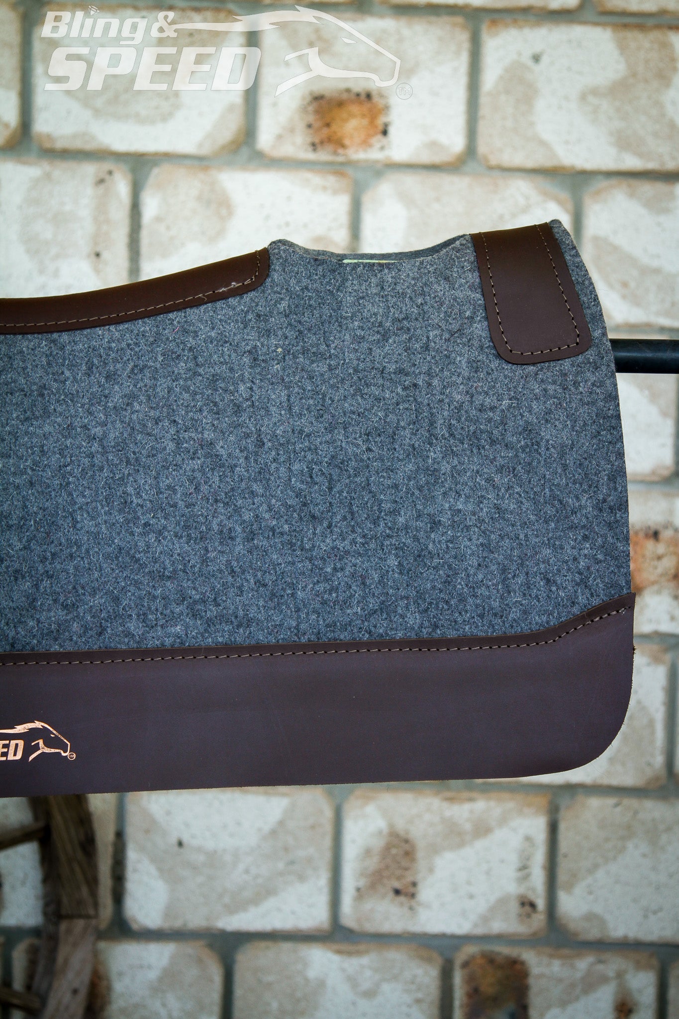 Standard Wither Relief - Round Skirt Merino Wool Barrel and Fender Saddle Pad - Charcoal