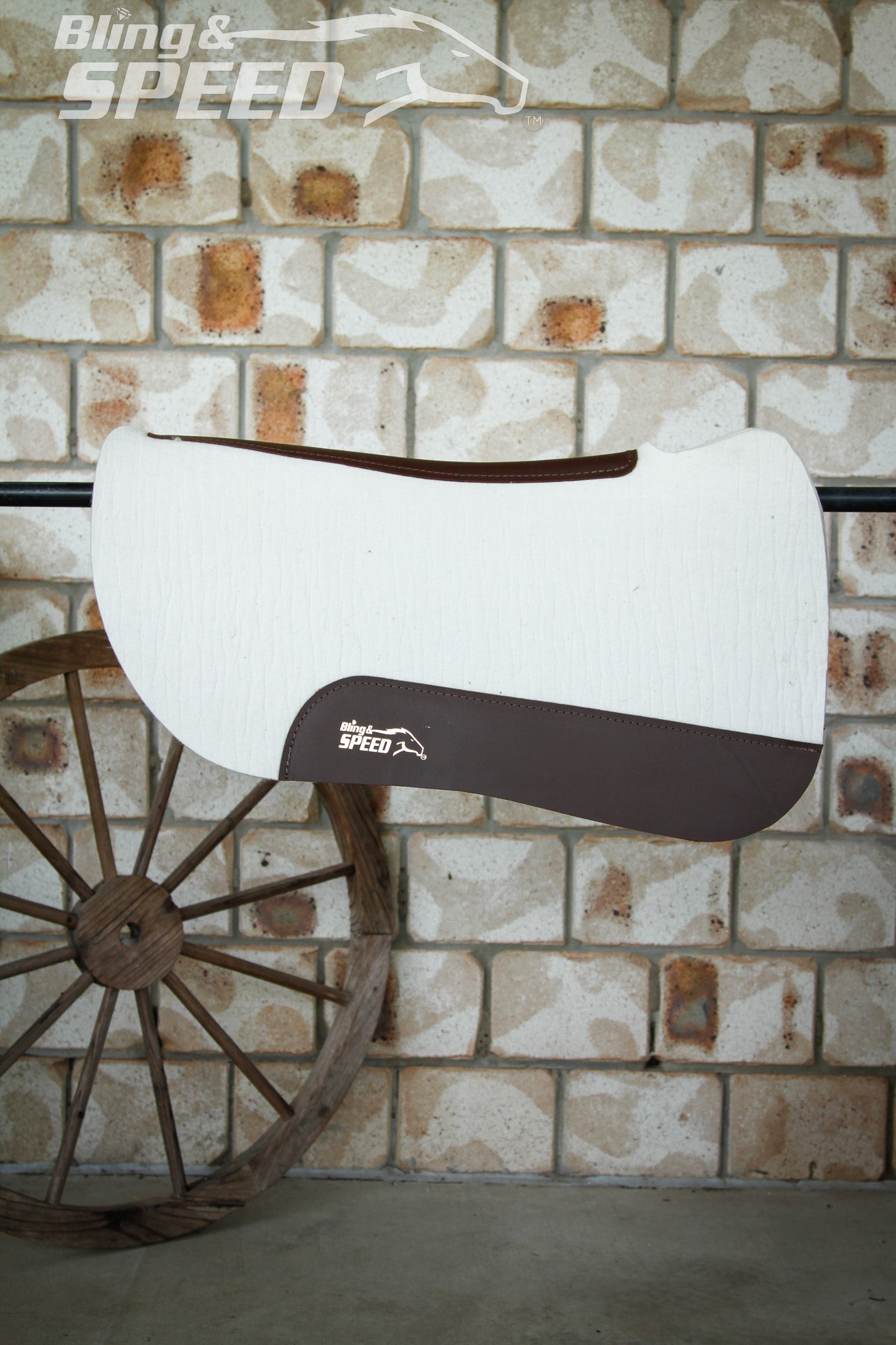 Cream Full Wither Relief - Round Skirt Merino Wool Barrel and Fender Saddle Pad