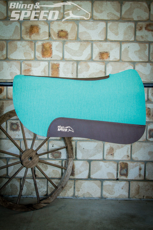 Mint Full Wither Relief - Round Skirt Merino Wool Barrel and Fender Saddle Pad