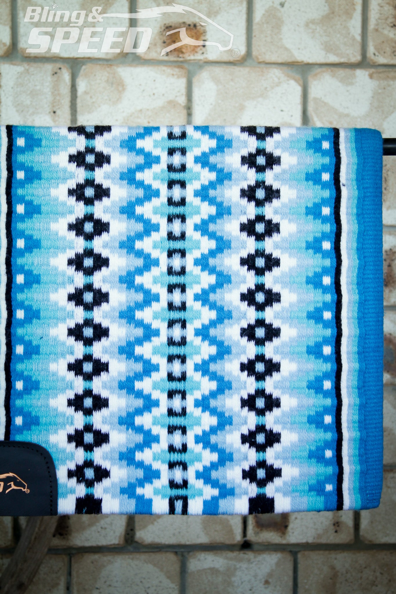 Glacier Blue Show Blanket - 34" Spine
