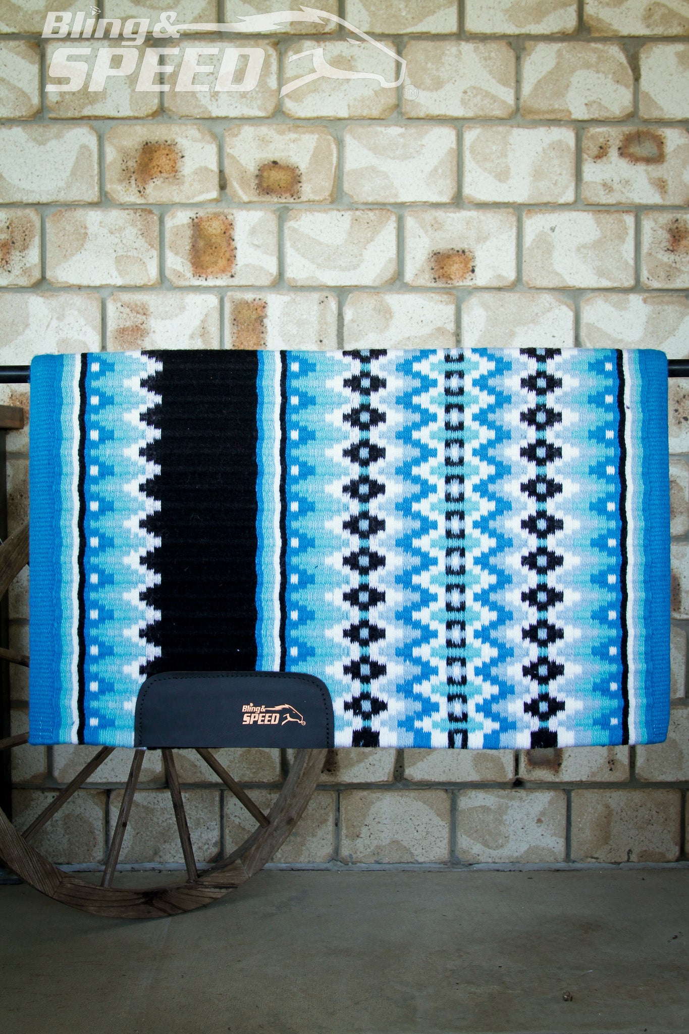 Glacier Blue Show Blanket - 34" Spine