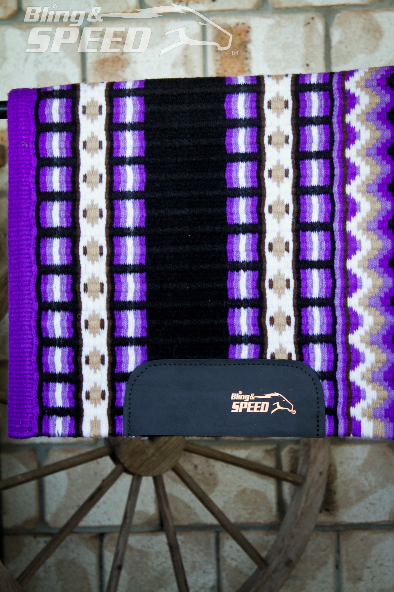 Midnight Iris Show Blanket - 34" Spine