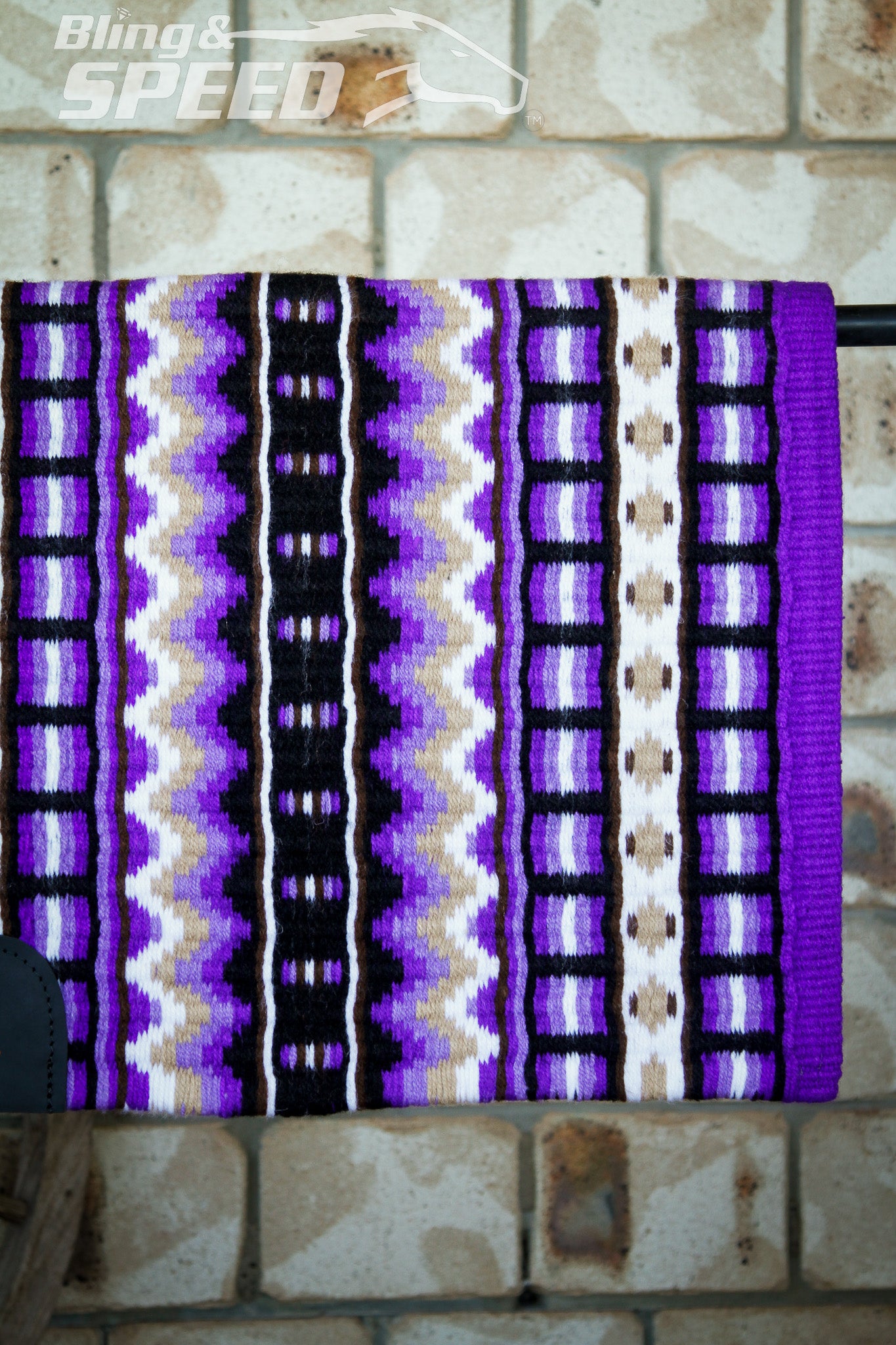 Midnight Iris Show Blanket - 34" Spine