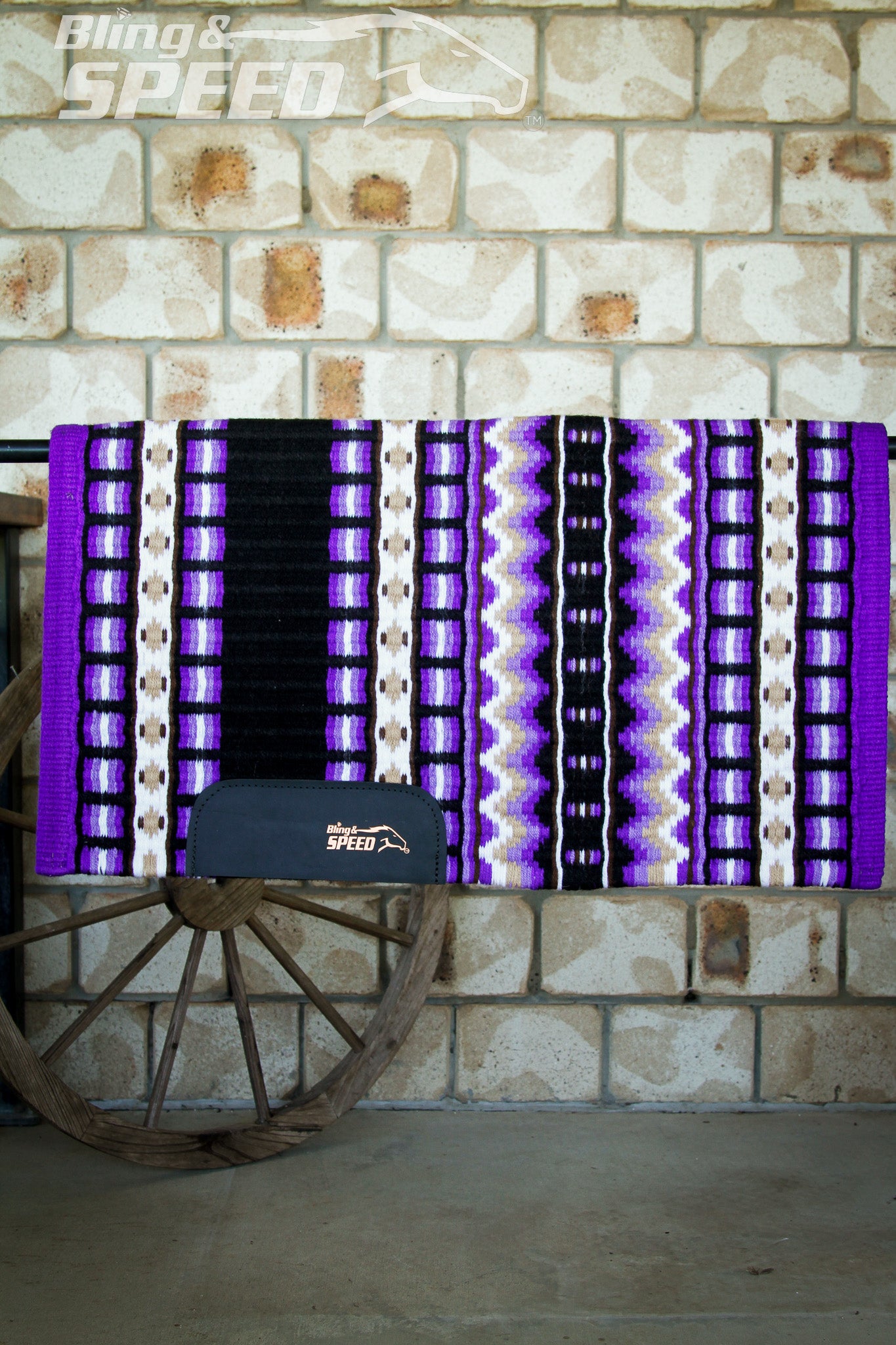 Midnight Iris Show Blanket - 34" Spine