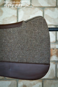 Load image into Gallery viewer, Gray Full Wither Relief - Round Skirt Merino Wool Barrel and Fender Saddle Pad
