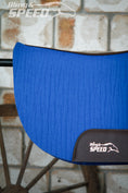 Load image into Gallery viewer, Standard Wither Relief - Round Skirt Merino Wool Barrel and Fender Saddle Pad - Royal Blue
