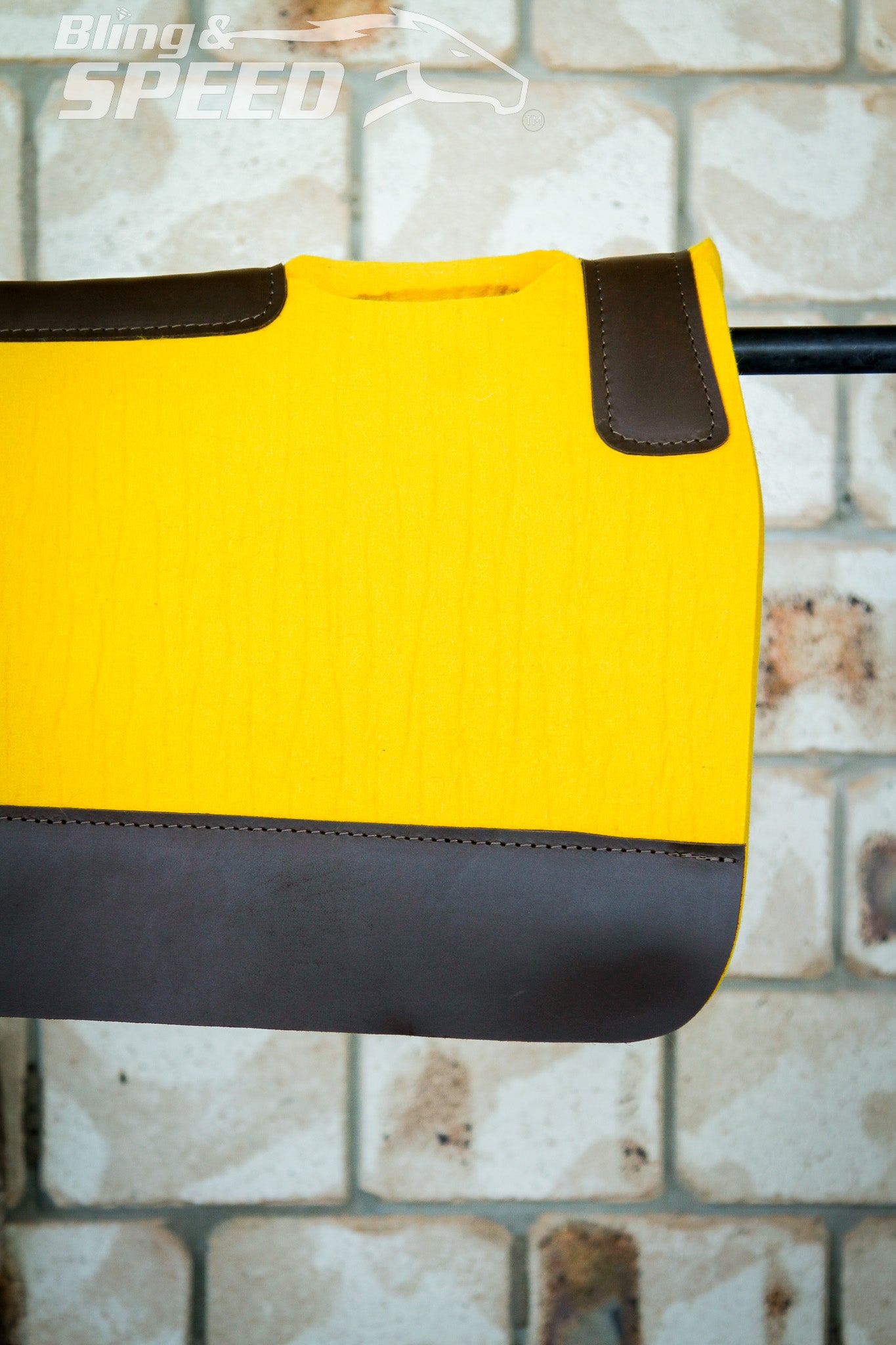 Standard Wither Relief - The Barrel Racer Merino Wool Felt Saddle Pad - Yellow