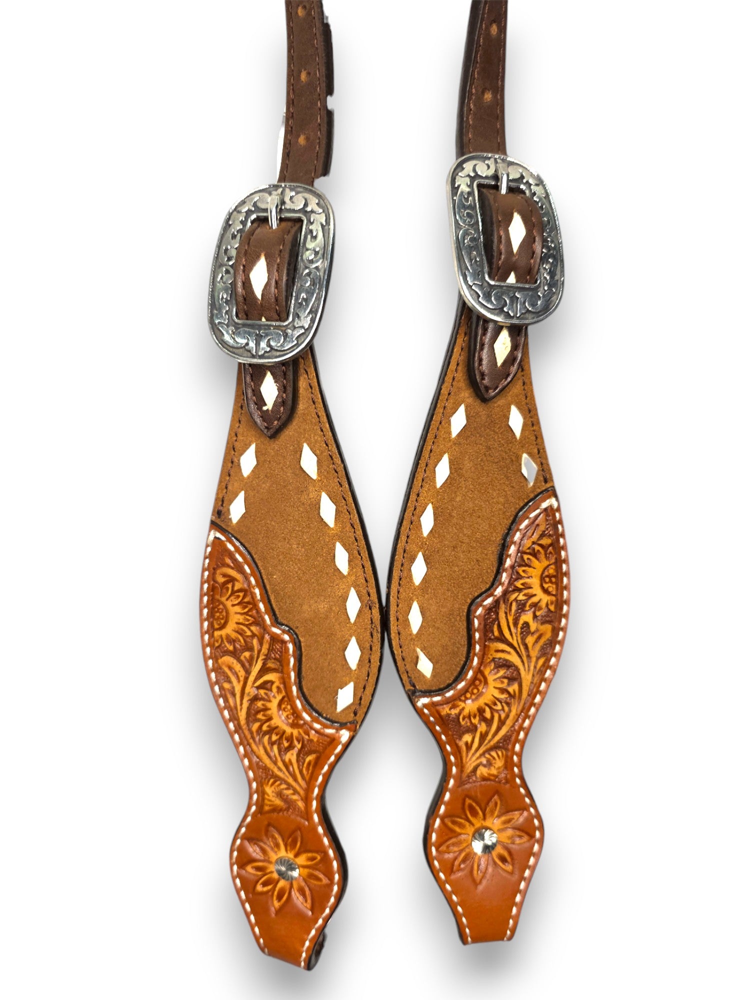 "Sunrise Ridge" Tooled Buckstitch Tack Set