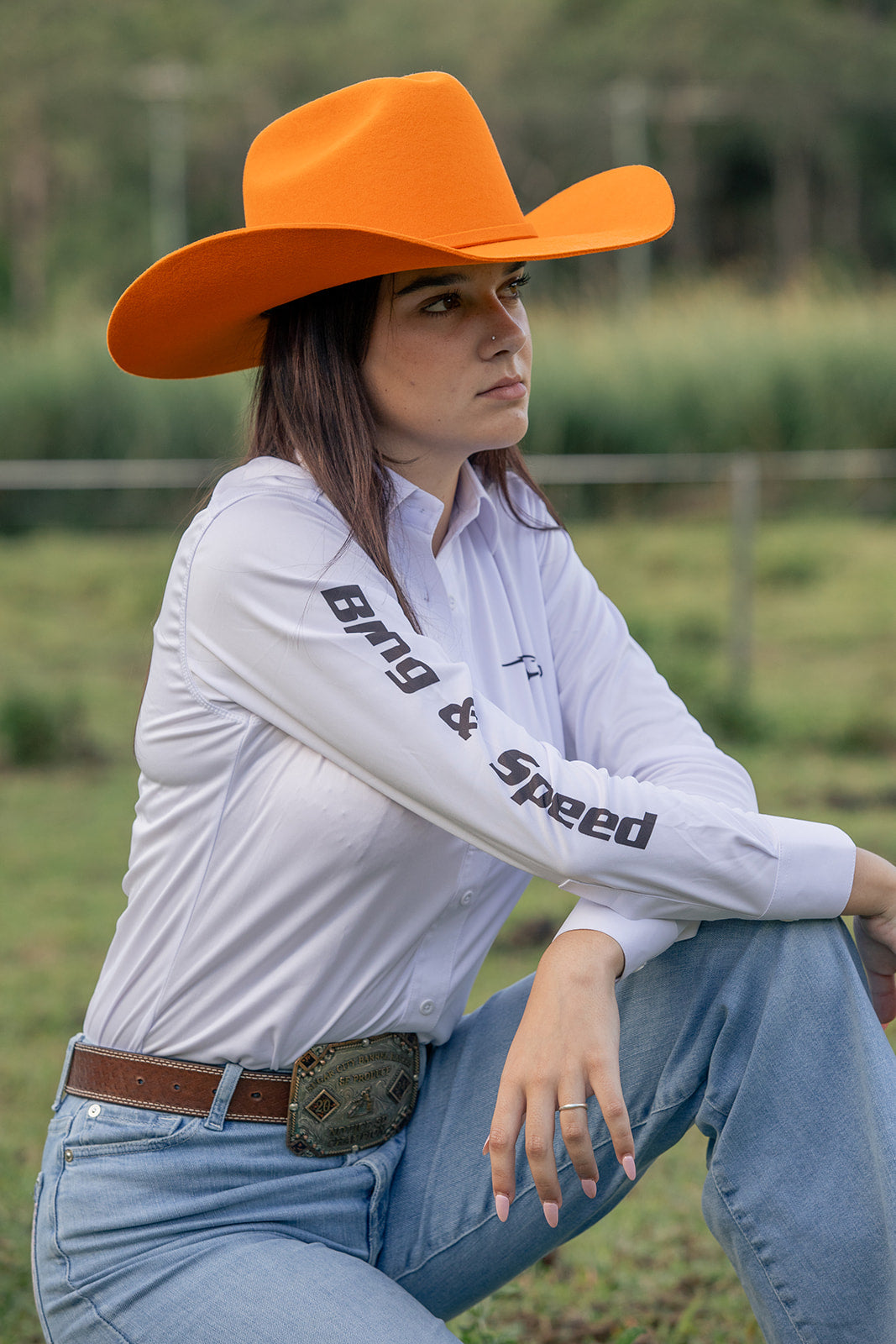 Desert Crown Felt Hat - Orange