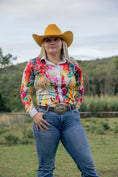 Load image into Gallery viewer, Pink & Gold Flowers Arena Shirt
