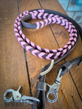 Load image into Gallery viewer, Bling and Speed Pink Laced Barrel Reins
