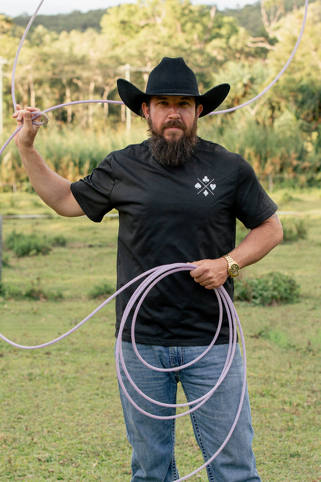 Desert Crown Felt Hat - Black