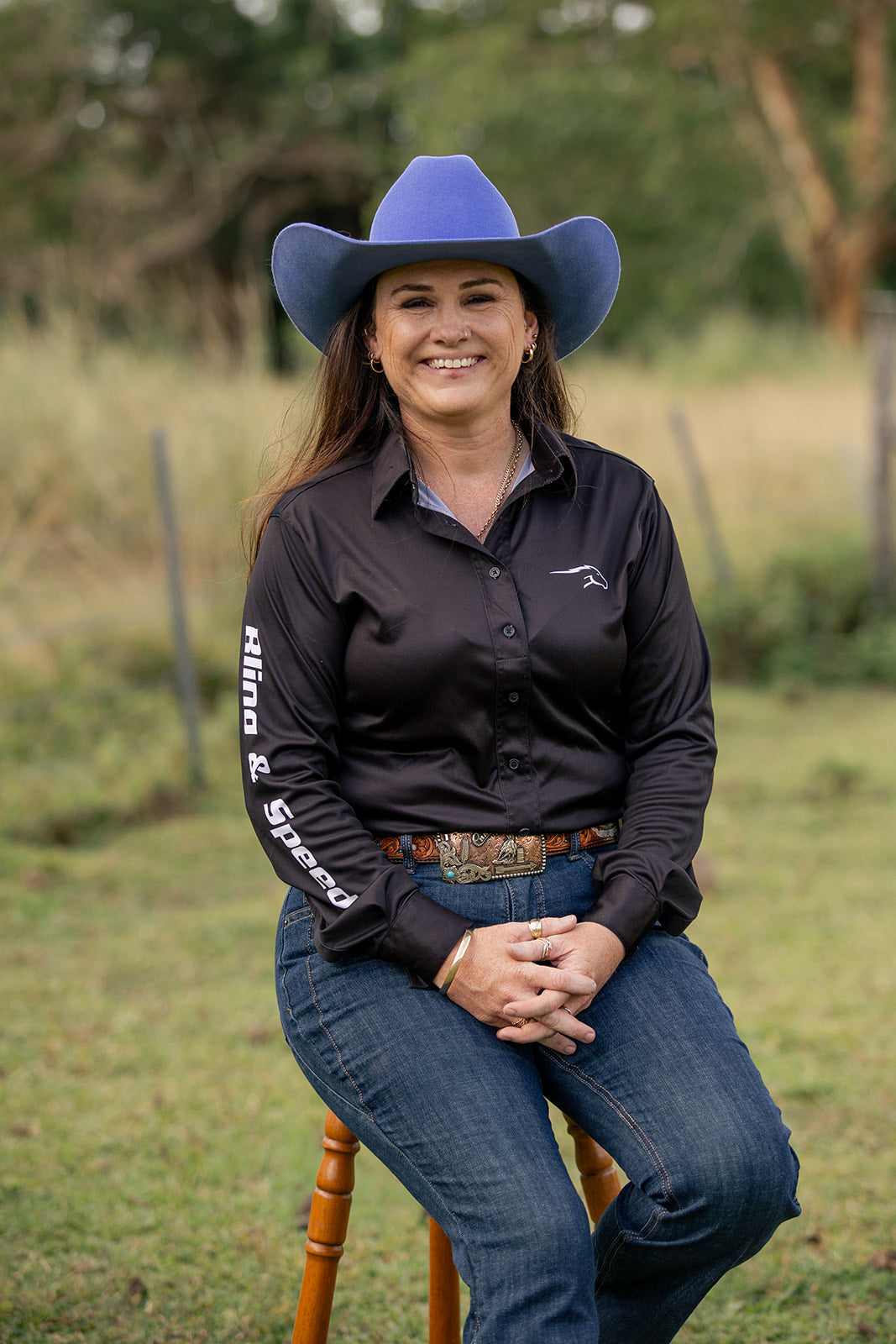 Desert Crown Felt Hat - Indigo