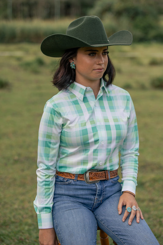 Green Checkered Arena Shirt