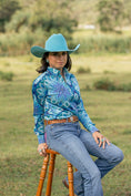 Load image into Gallery viewer, Desert Crown Felt Hat - Turquoise
