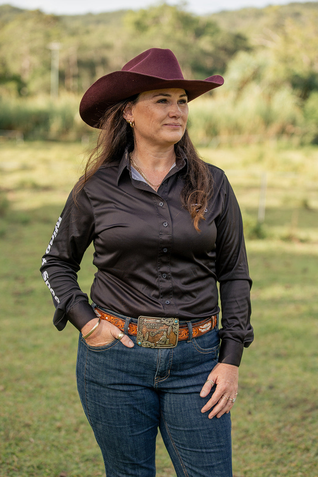 Desert Crown Felt Hat - Burgundy