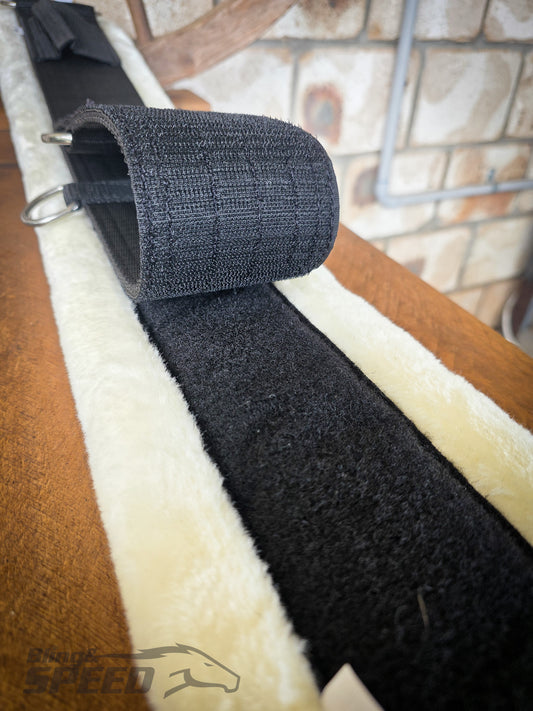 Nylon Wool-Lined Comfort Girth with Removable Wool Liner