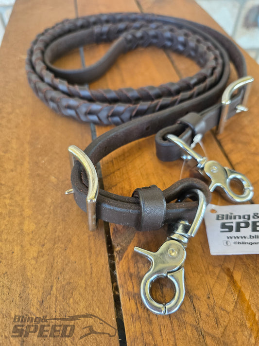 Laced Barrel Reins