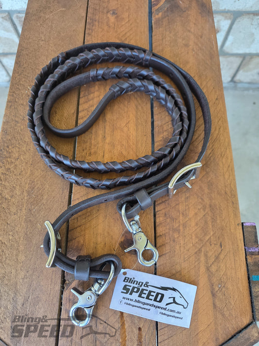 Laced Barrel Reins