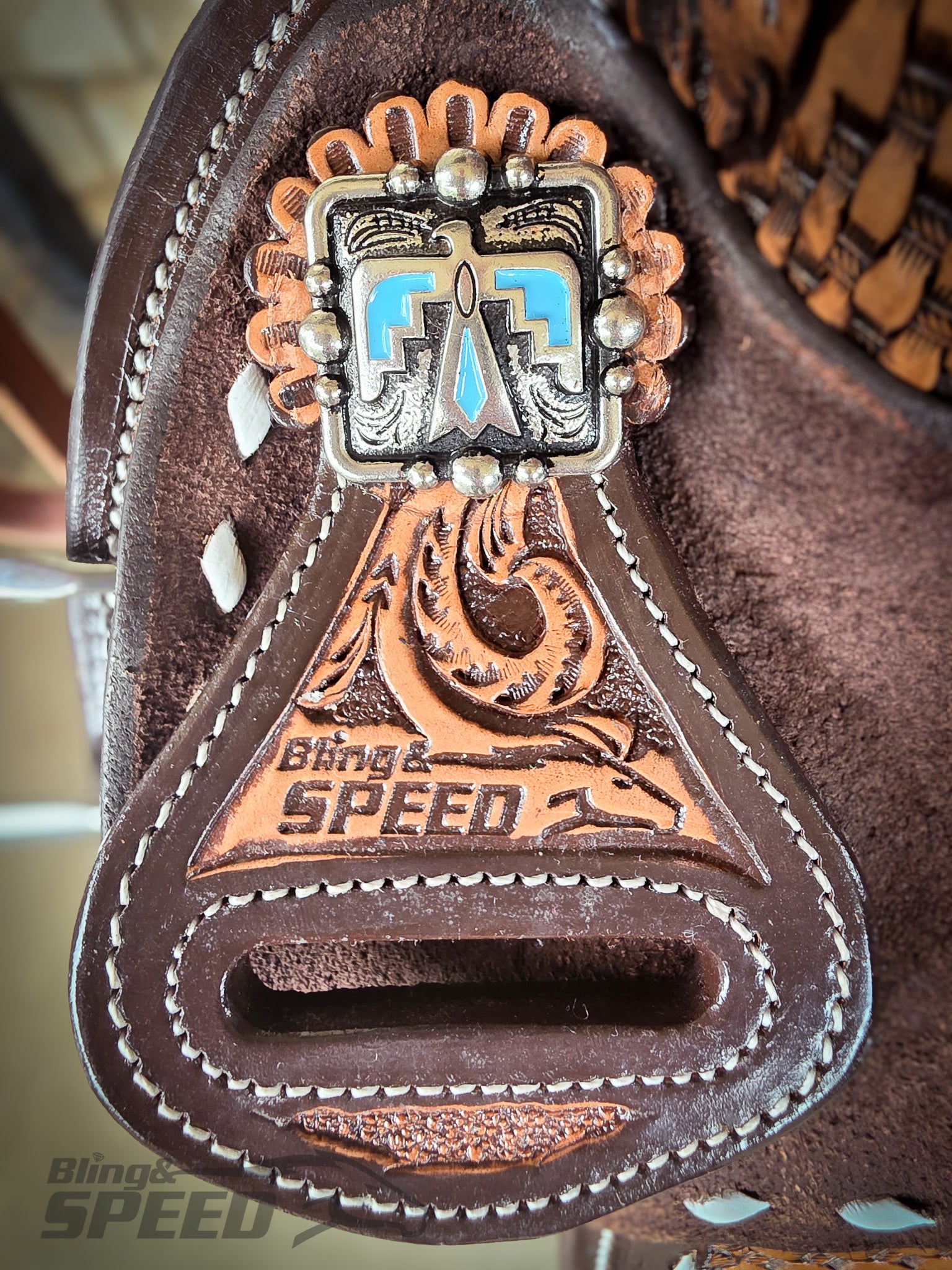 Leather Barrel Saddle - LBS12