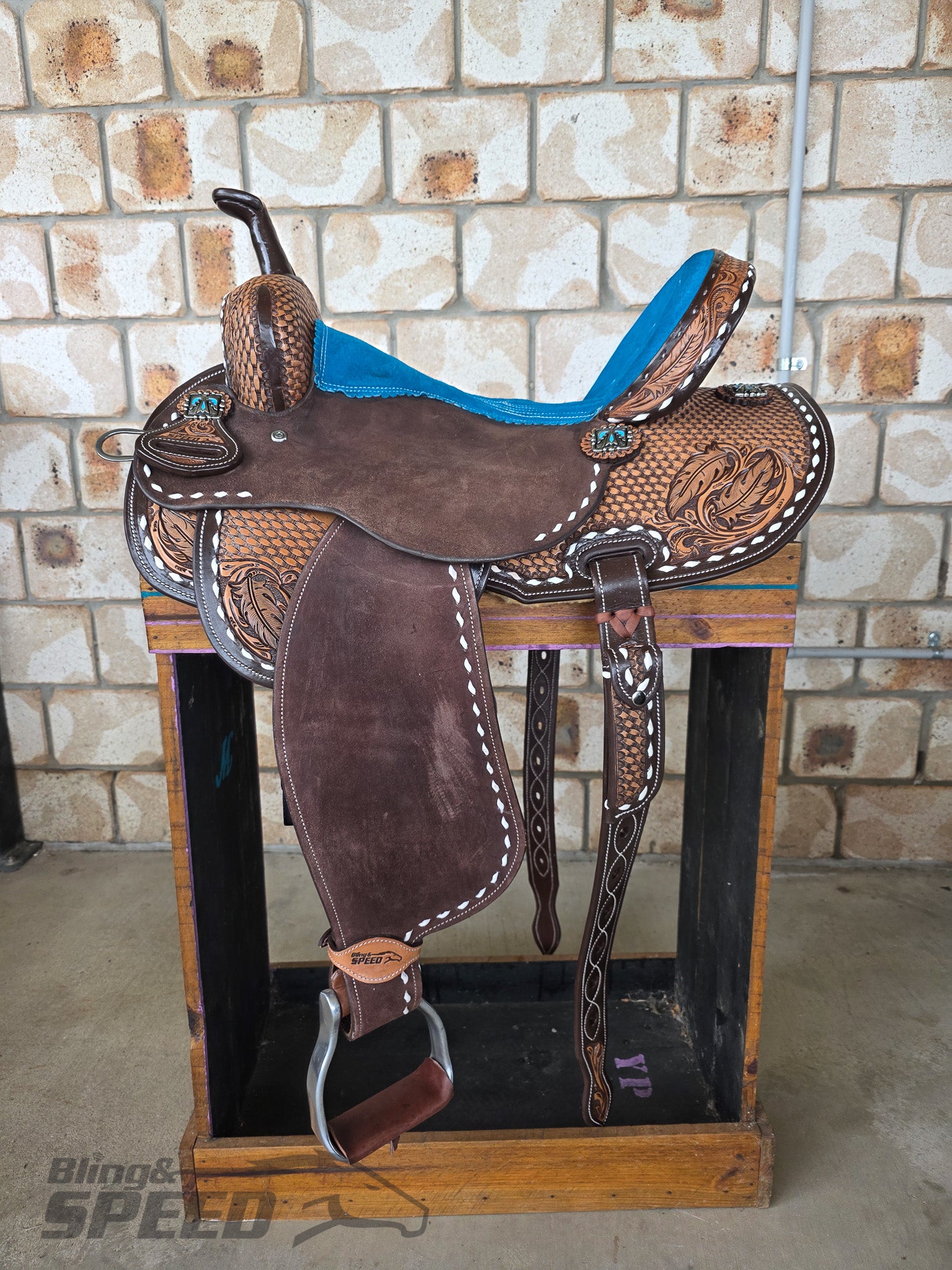 Leather Barrel Saddle - LBS12