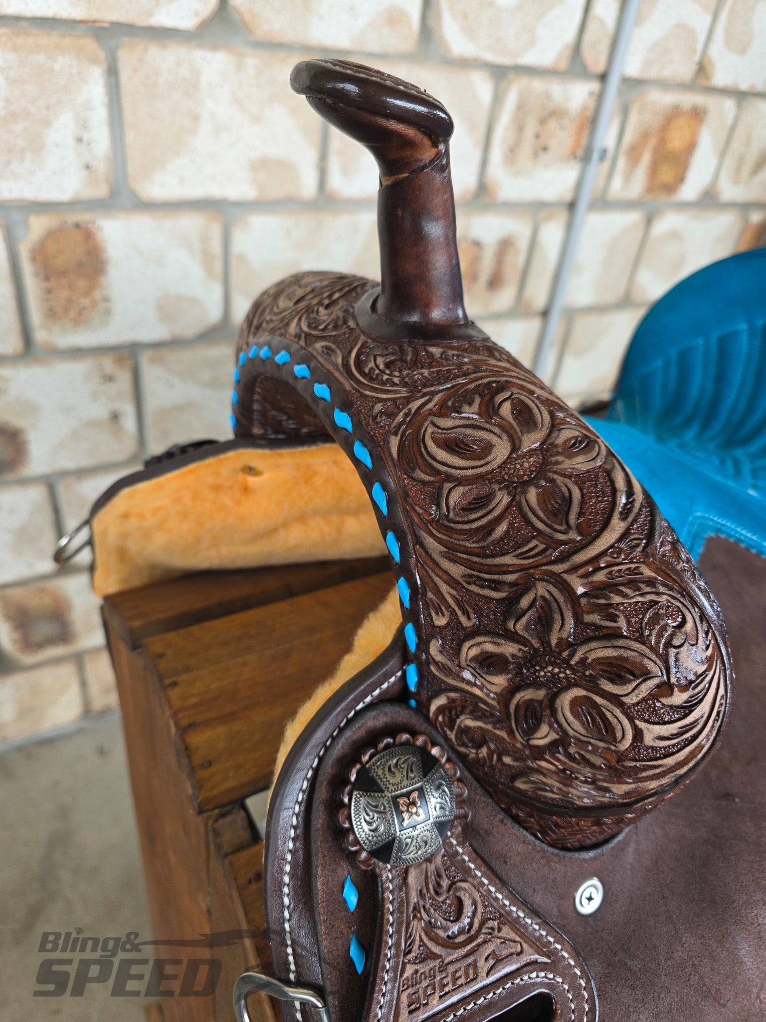Leather Barrel Saddle - LBS11