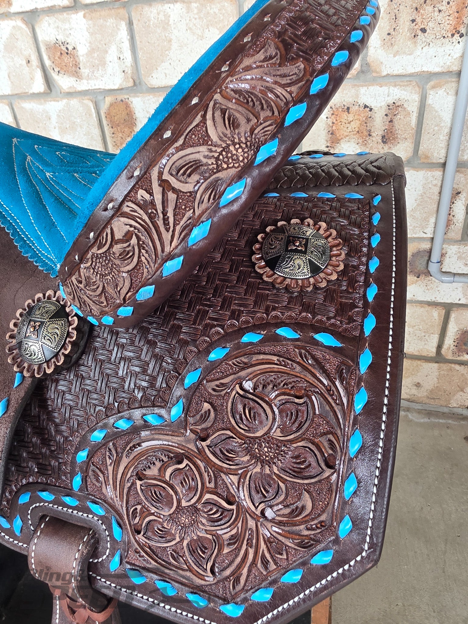 Leather Barrel Saddle - LBS11