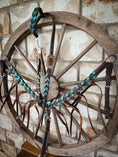 Load image into Gallery viewer, Metallic Turquoise Plait Breastcollar and Bridle Set
