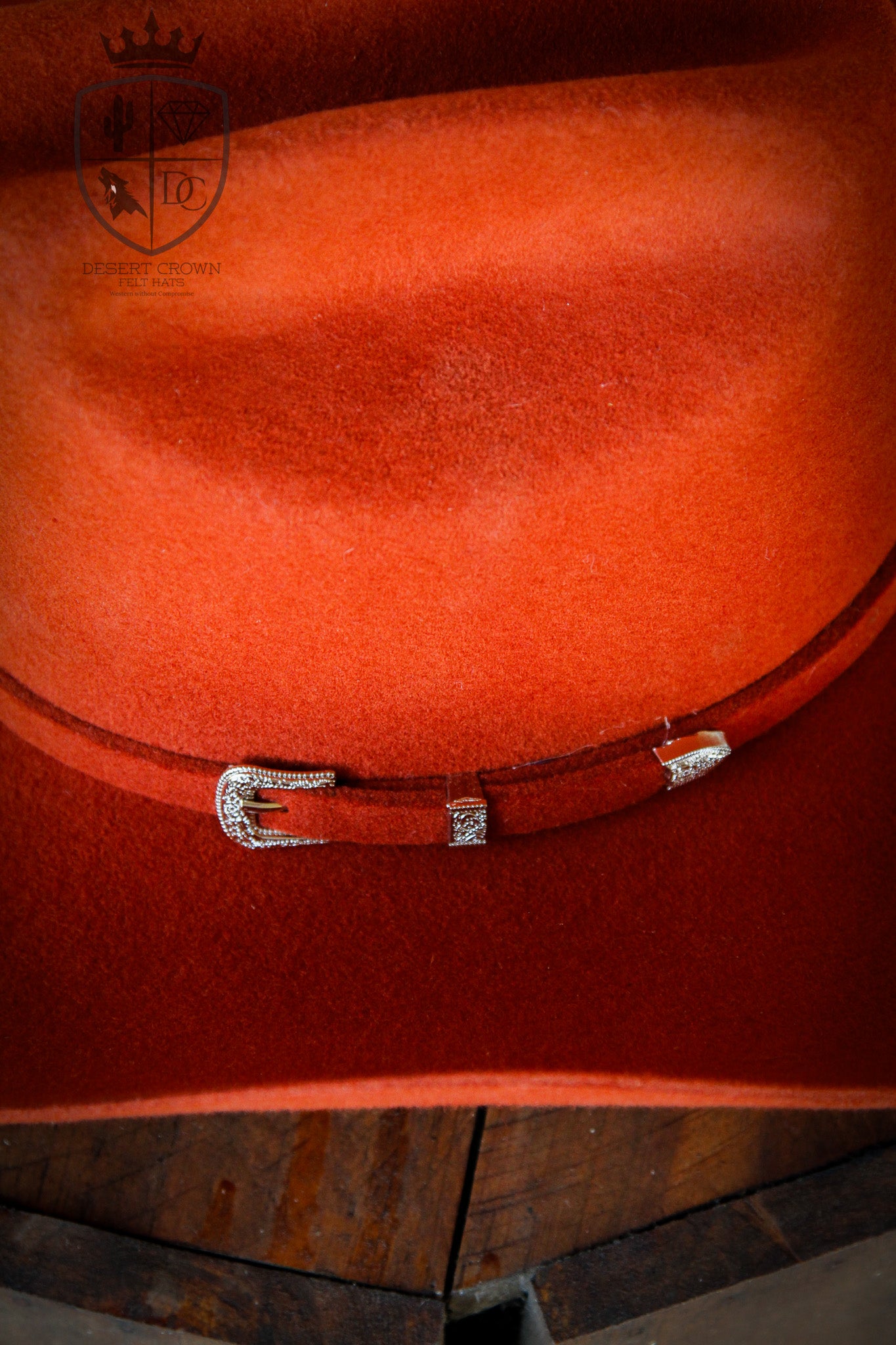 Desert Crown Felt Hat - Rust