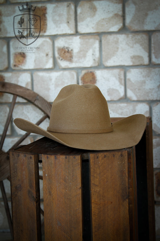Desert Crown Felt Hat - Fawn