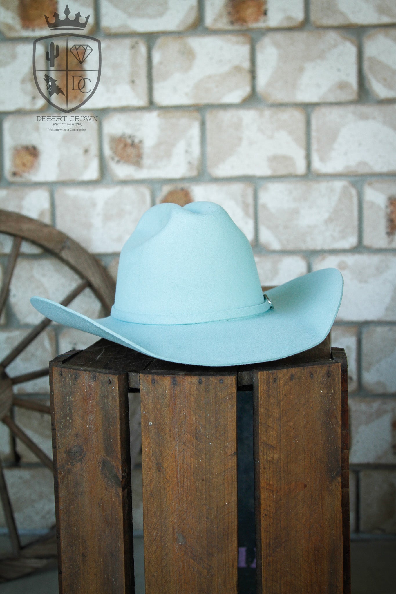 Desert Crown Felt Hat - Mint