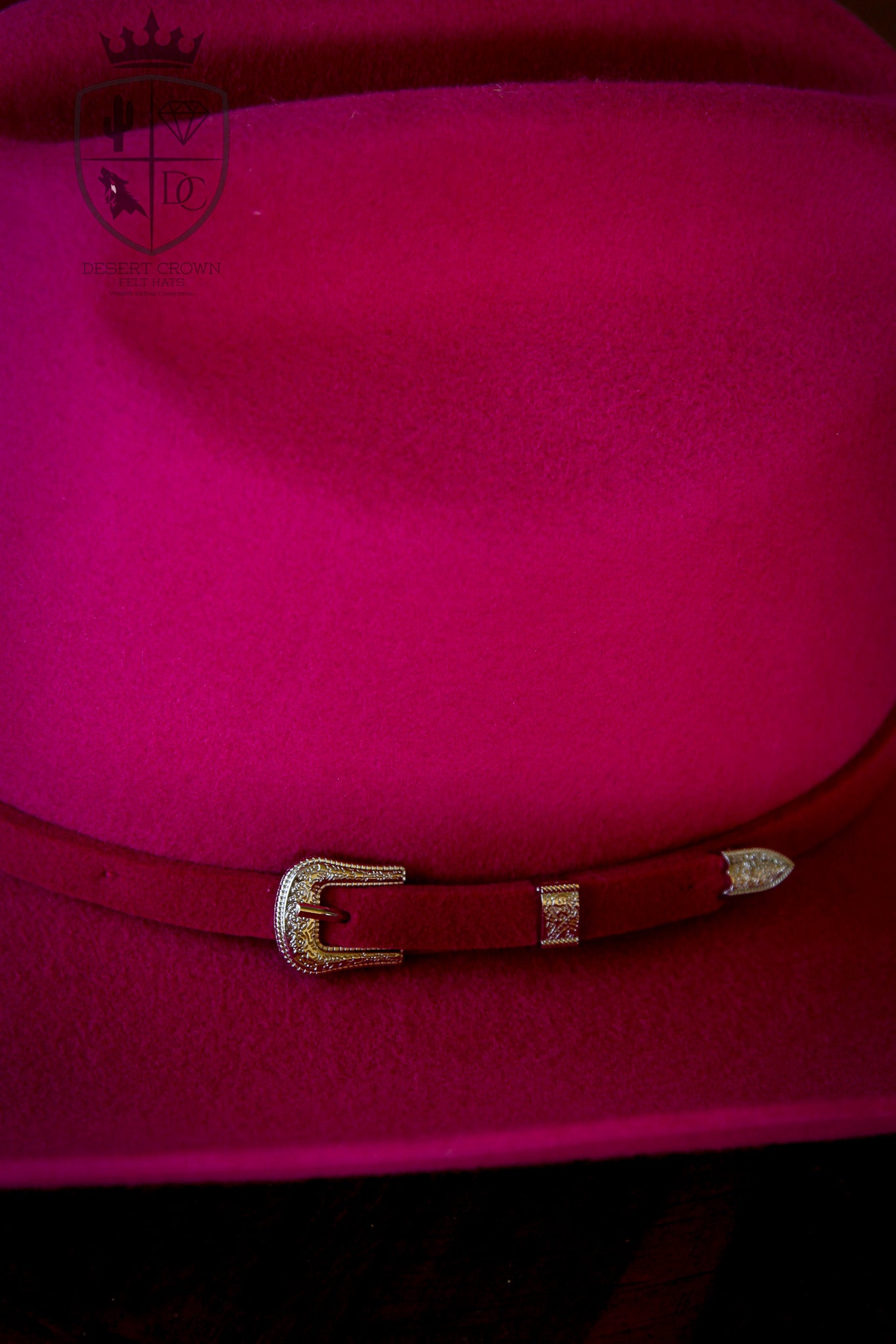 Desert Crown Felt Hat - Magenta