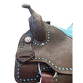 Load image into Gallery viewer, Fort Worth Barrel Race Saddle w/Opti Flex Tree - Turquoise
