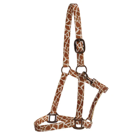 Fort Worth Halter with Copper Hardware- Giraffe