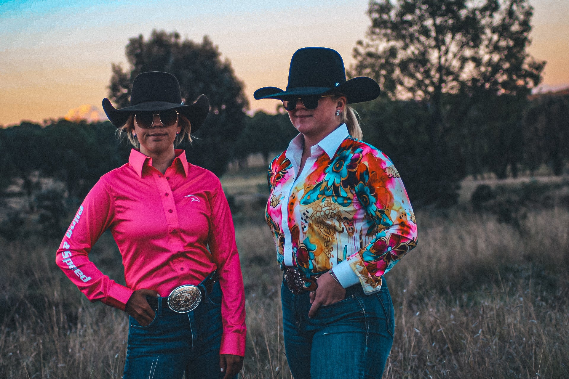 Pink & Gold Flowers Arena Shirt