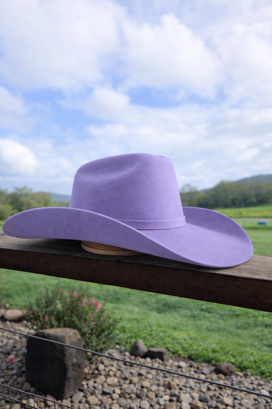Desert Crown Felt Hat - Lavender