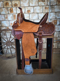 Lone Coyote Signature Coyote Barrel Saddle – 14"