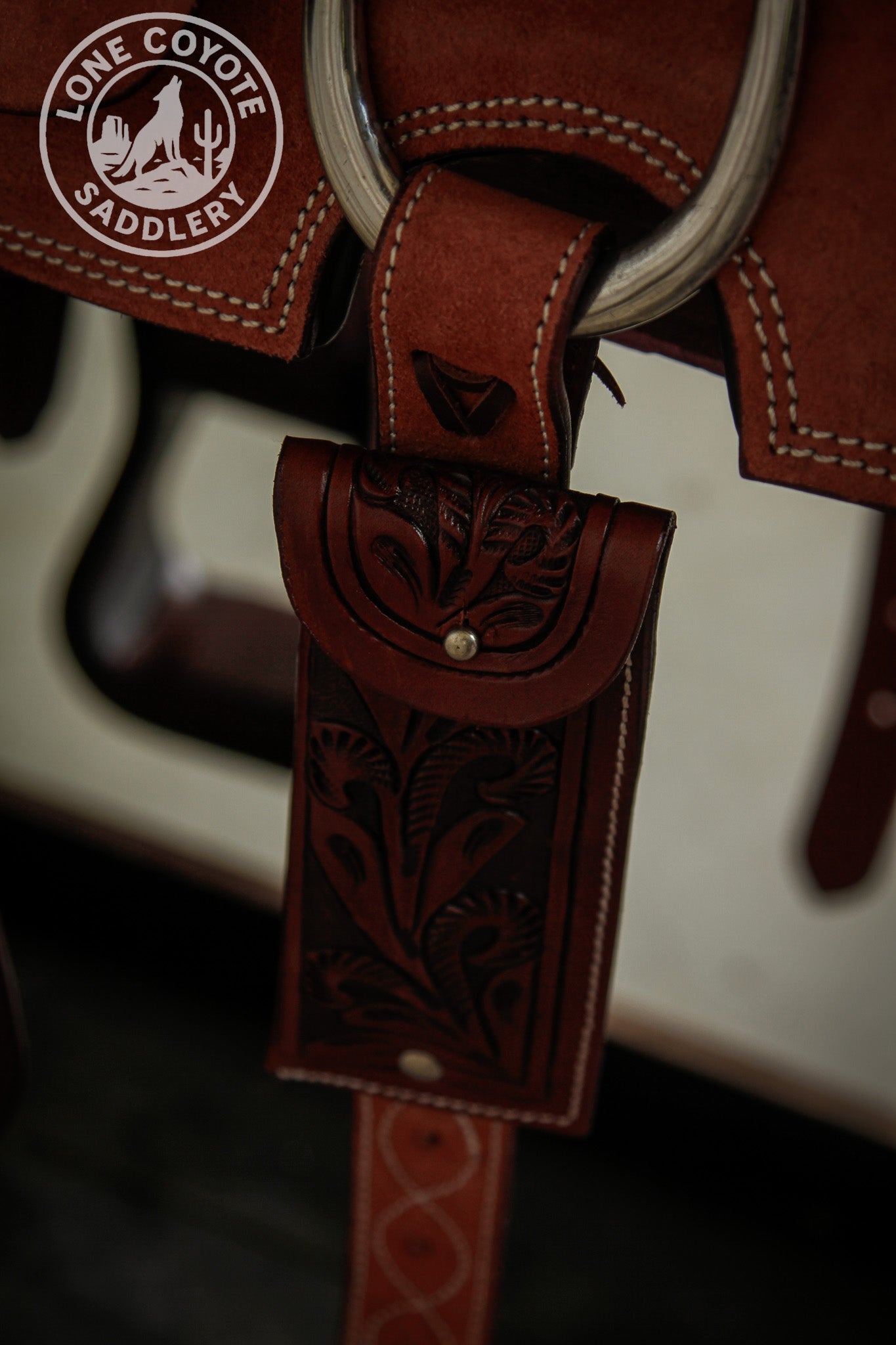 Lone Coyote Fully Mounted Roping Saddle Package - 14.5"