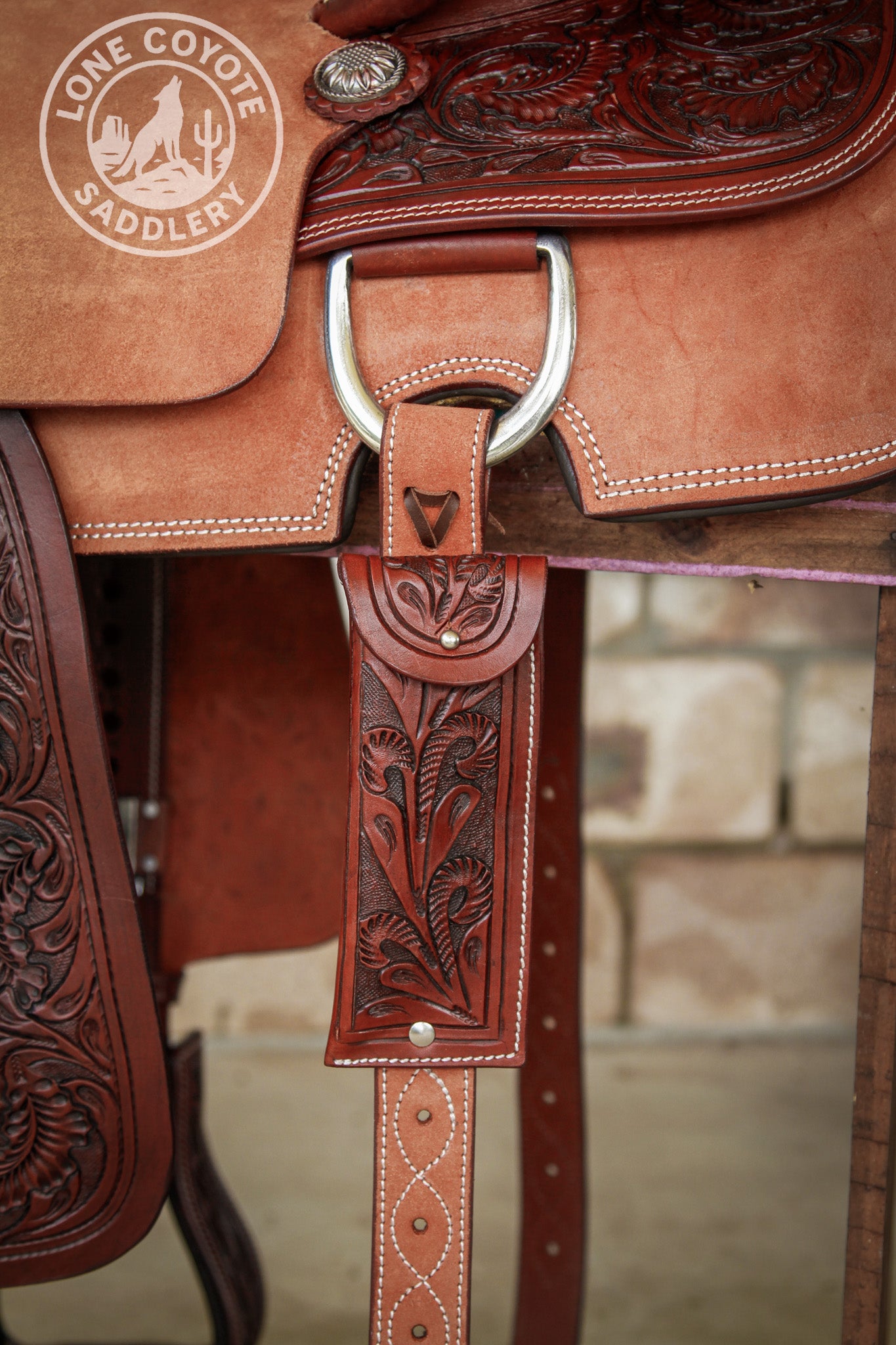 Lone Coyote Fully Mounted Roping Saddle Package - 14.5"