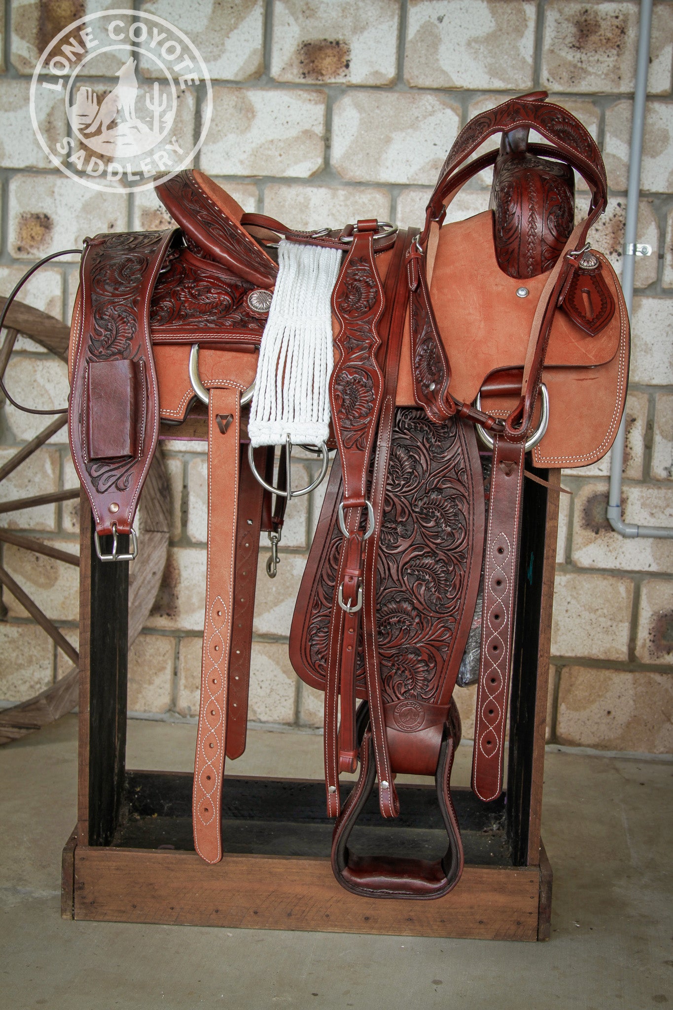 Lone Coyote Fully Mounted Roping Saddle Package - PREORDER