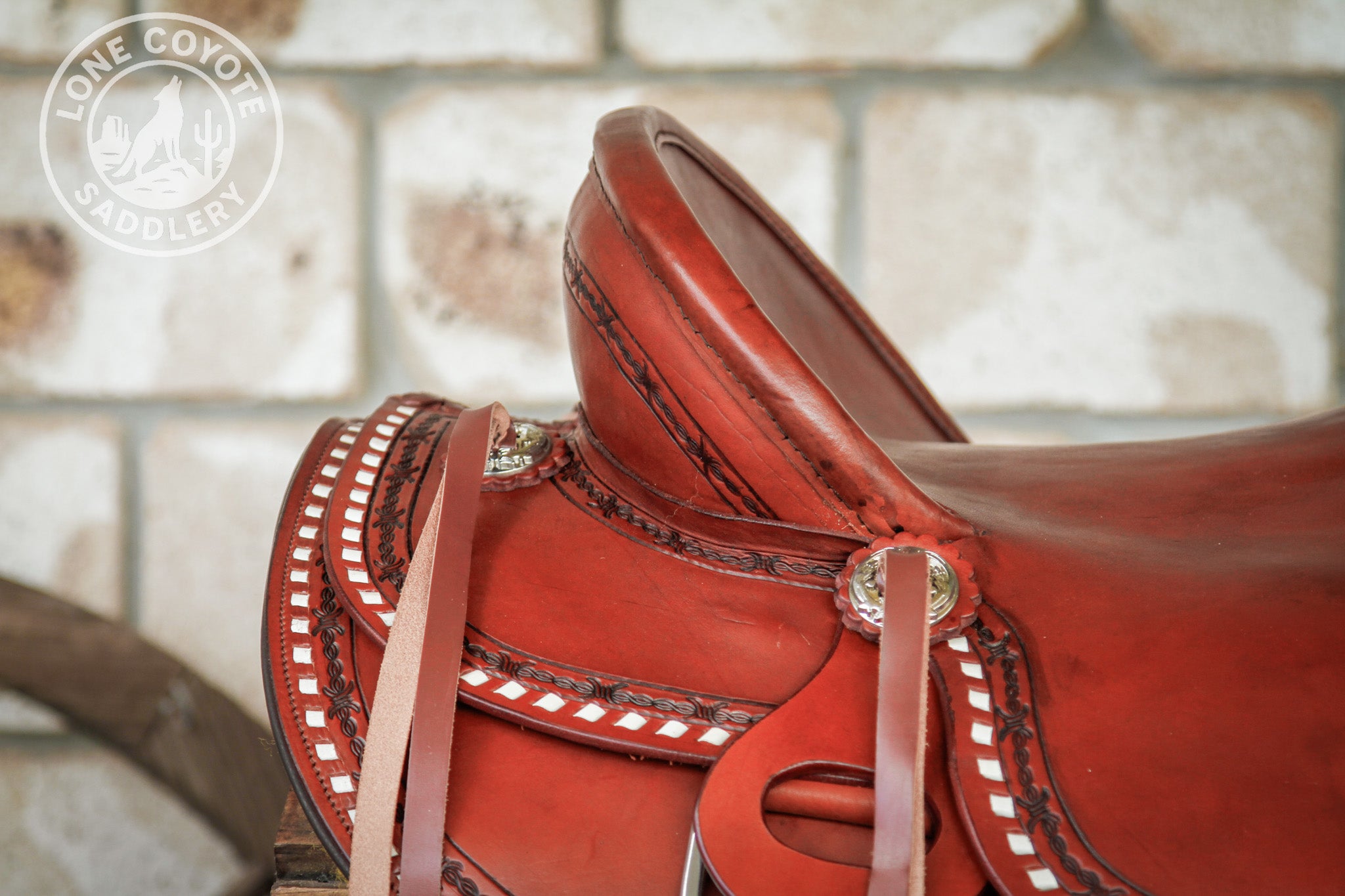 Lone Coyote Fully Mounted Ranch Saddle Set – 15"