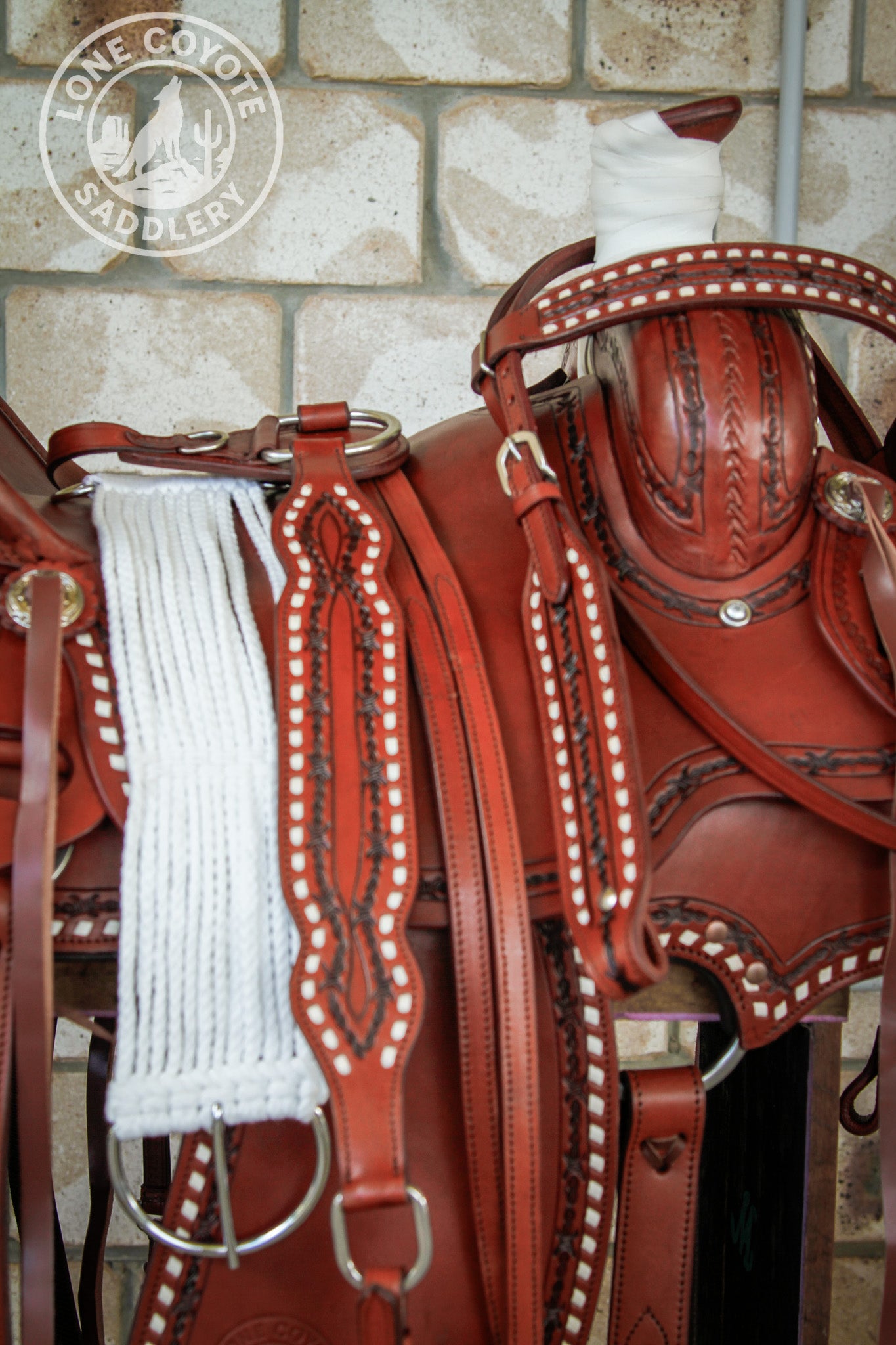 Lone Coyote Fully Mounted Ranch Saddle Set – PREORDER