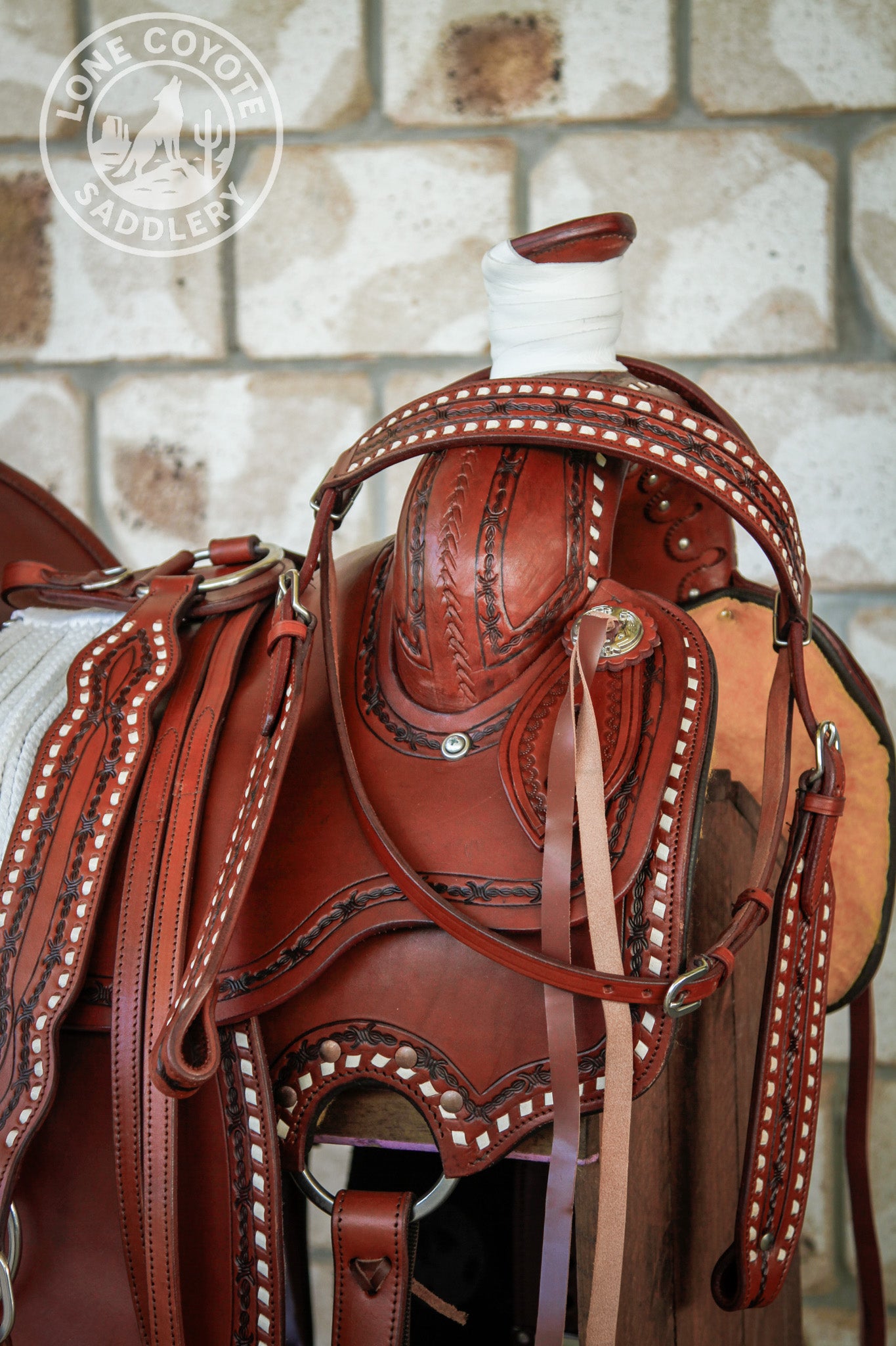 Lone Coyote Fully Mounted Ranch Saddle Set – PREORDER
