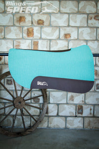 Mint Full Wither Relief - Round Skirt Merino Wool Barrel and Fender Saddle Pad