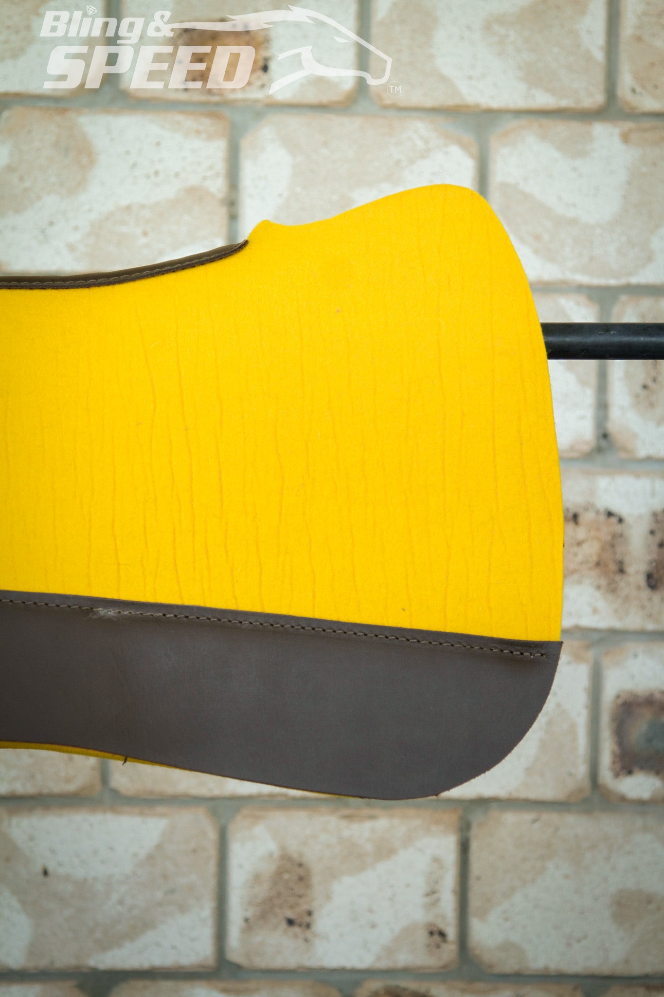 Full Wither Relief Merino Wool Felt Saddle Pad - Yellow