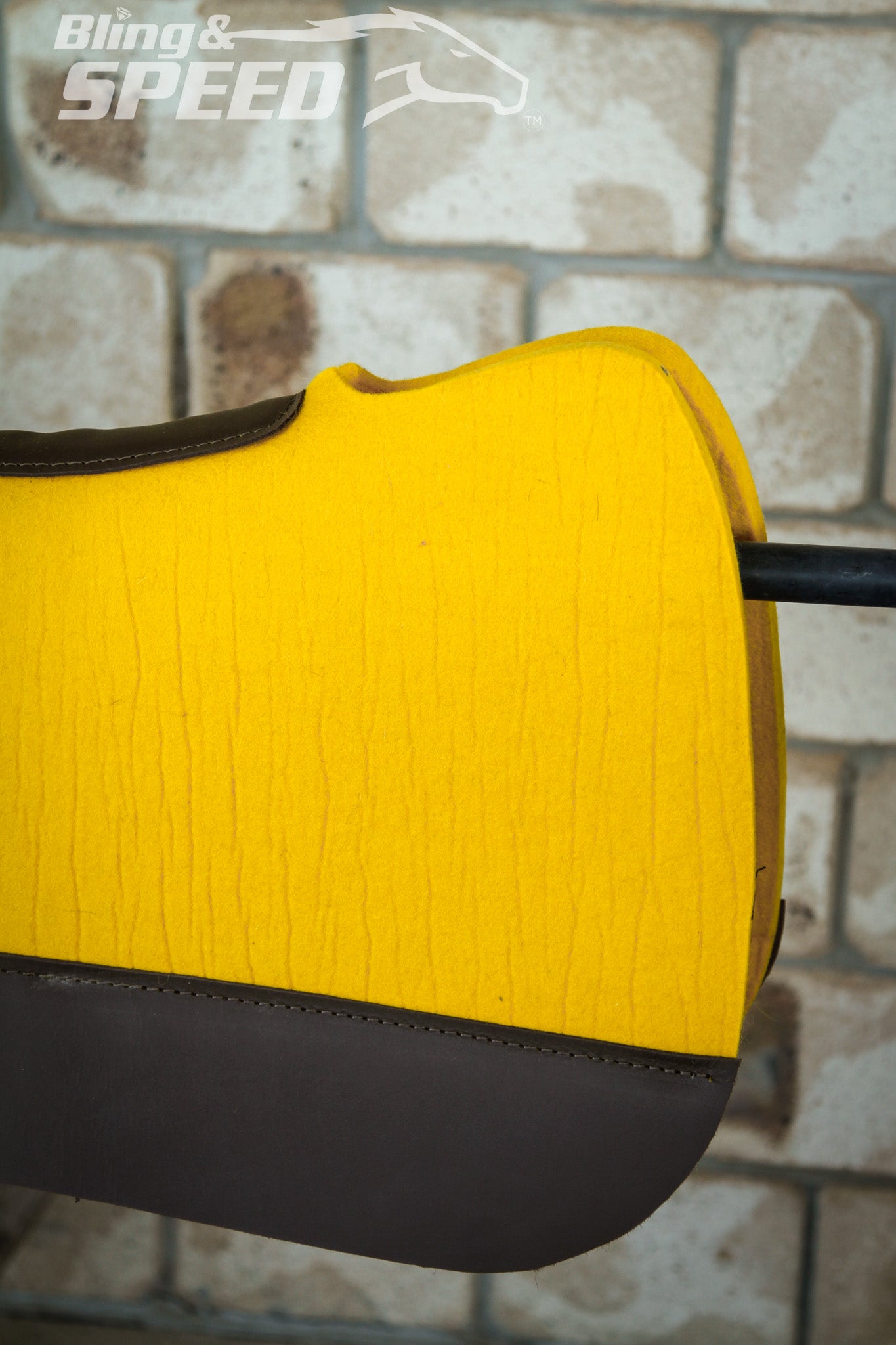 Full Wither Relief Merino Wool Felt Saddle Pad - Yellow