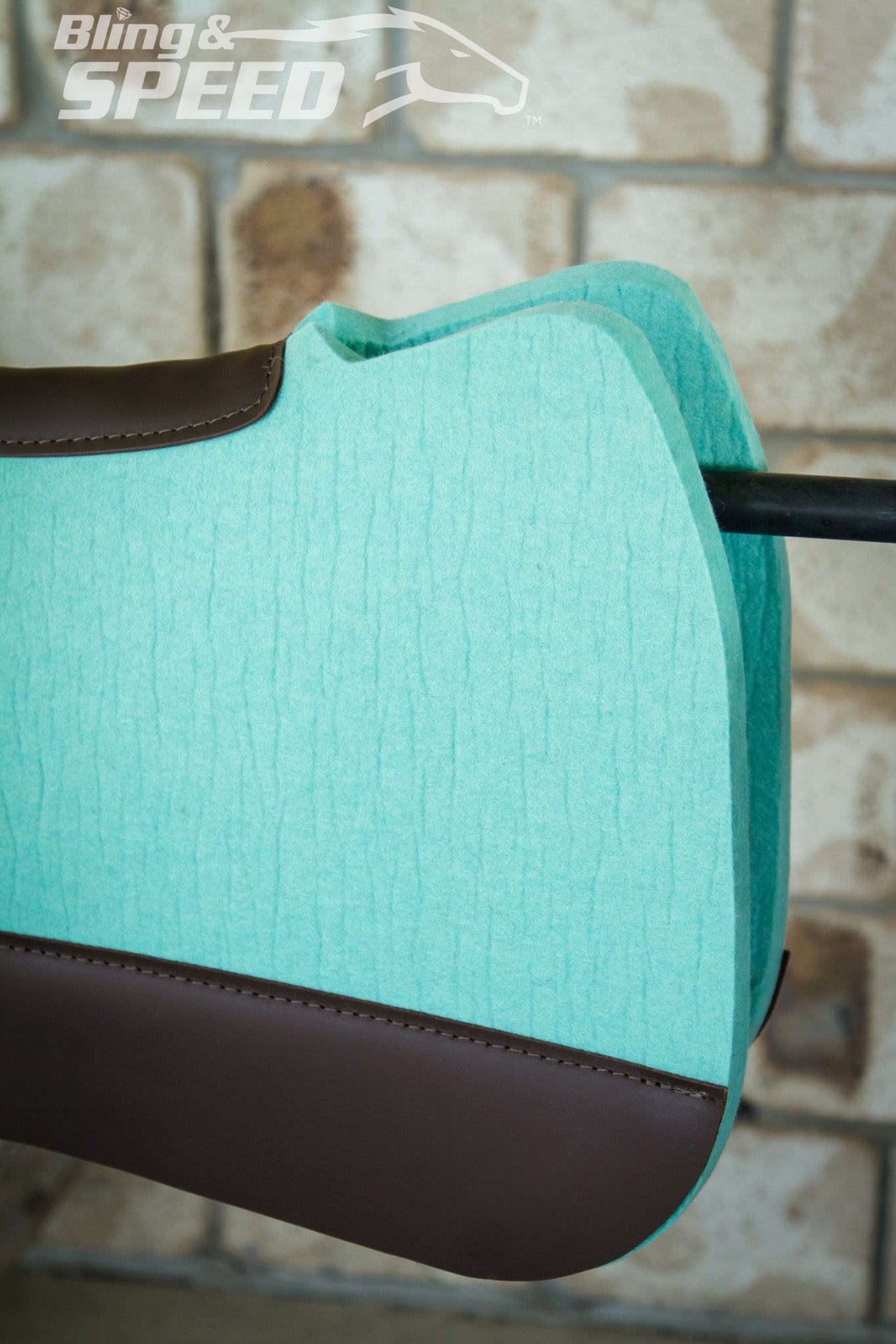 Full Wither Relief Merino Wool Felt Saddle Pad - Mint