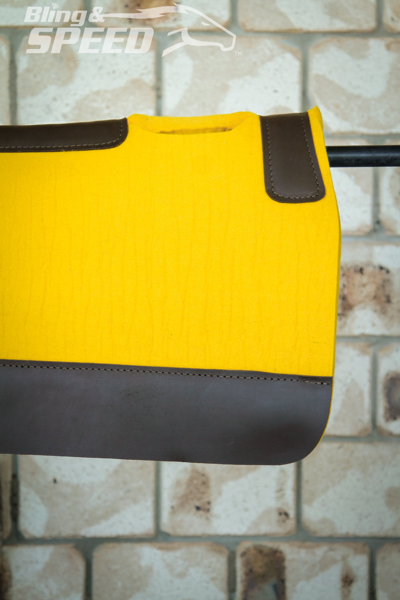 Standard Wither Relief - The Barrel Racer Merino Wool Felt Saddle Pad - Yellow